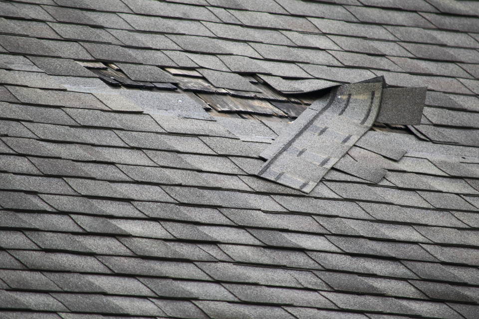 Roof Damage From Wind & Hail