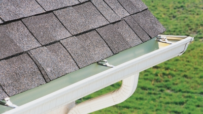 close up of gutter