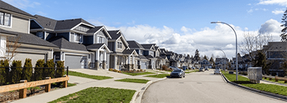 Vinyl siding on a Calgary two-storey